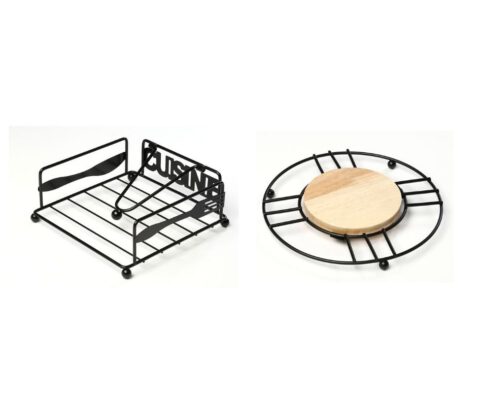 מבצע מחזיק מפיות ותחתיות לסירים מתכת