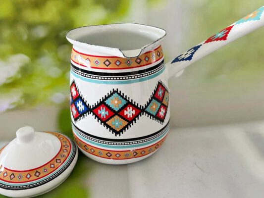 פינג'אן אמייל 1100 מל' בדוגמה אתנית