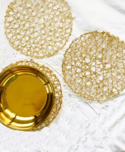 מארז של 3 פלייסמנט מוזהב 30 ס"מ